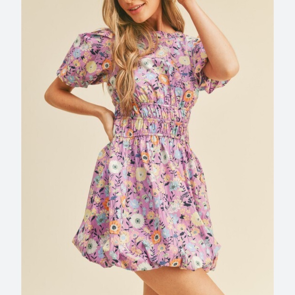 Botanical bubble dress